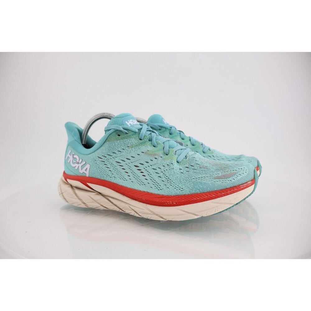 Hoka One One Clifton 8 Women's Size 10B Running Shoes Blue Teal